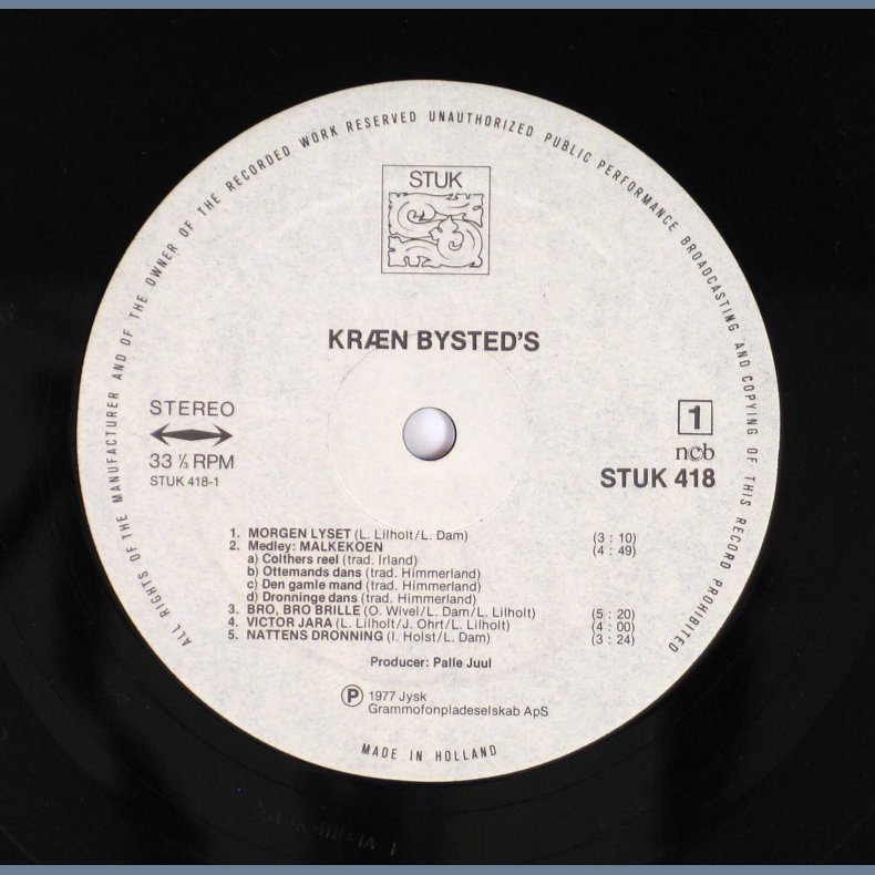 Krn Bysted's - Original Danish Vinyl Issue