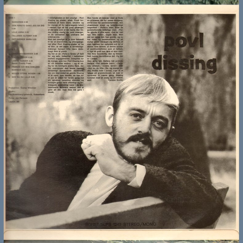 Povl Dissing - Original 1967 Danish Sonet label 11-track LP Pressing