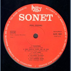 Povl Dissing - Original 1967 Danish Sonet label 11-track LP Pressing