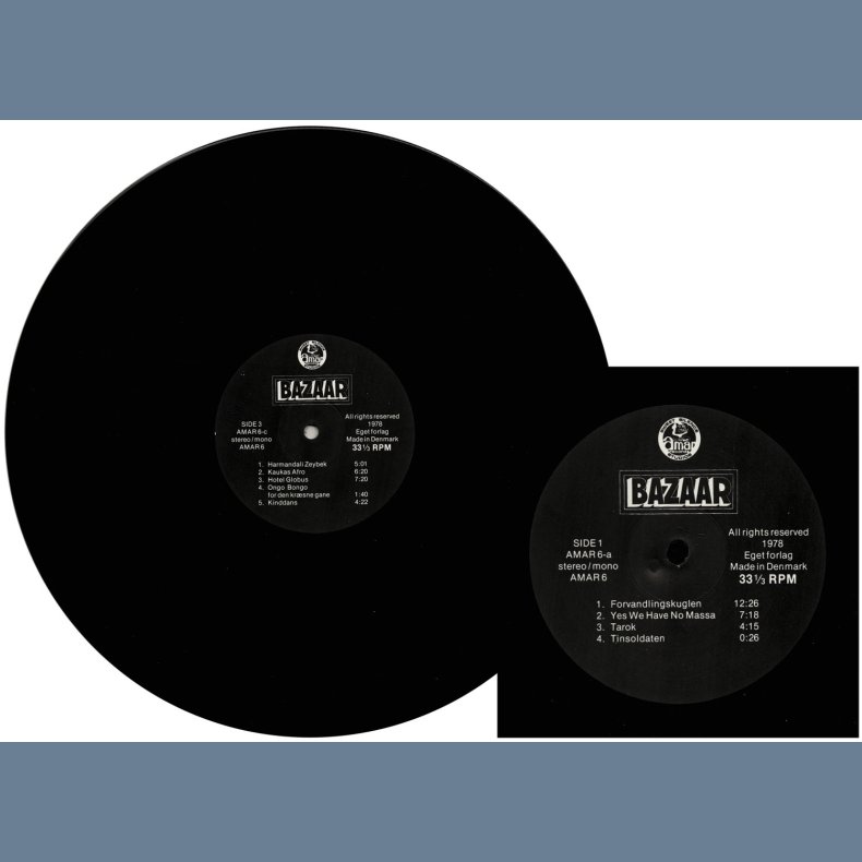 Bazaar Live - 1978 Danish Amar label 17-track 2LP Set