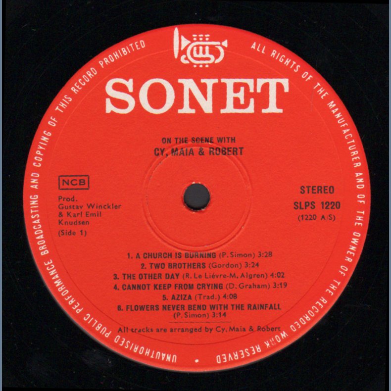 On The Scene - Original 1966 Danish Sonet label 12-track LP