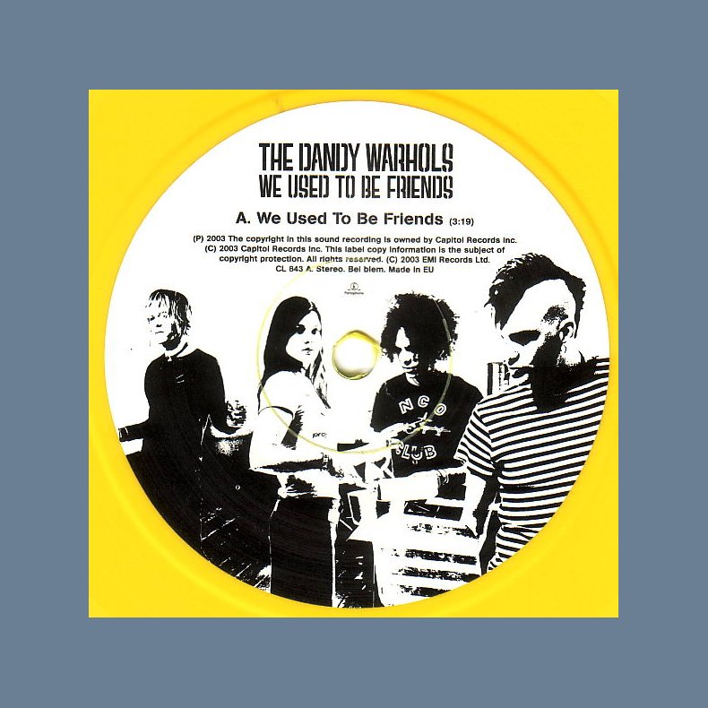 We Used To Be Friends b/w Minnesoter (Thee Slayer Hippie Mix) - 2003 UK Ltd Ed Yellow Vinyl 7" Singl