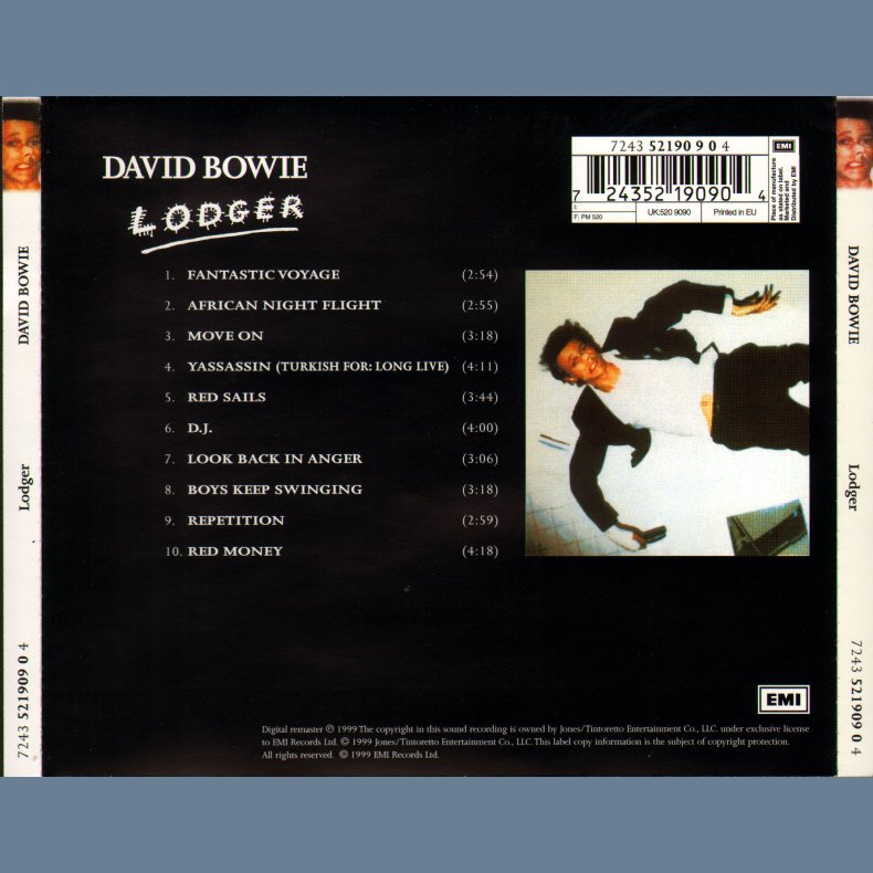 Lodger - 1999 UK 24 Bit Remastered And Enhanced Issue