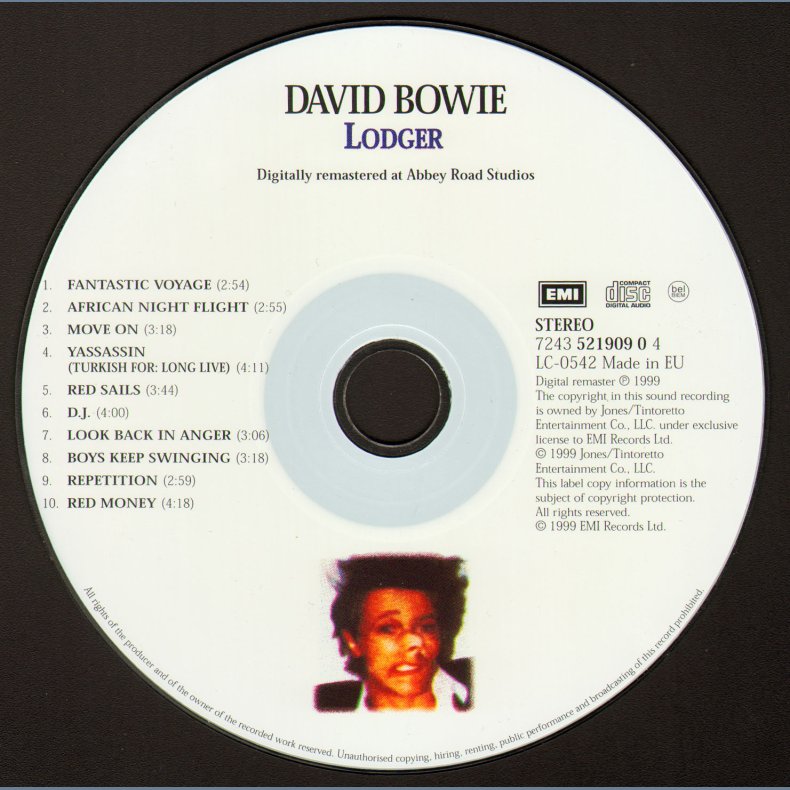 Lodger - 1999 UK 24 Bit Remastered And Enhanced Issue