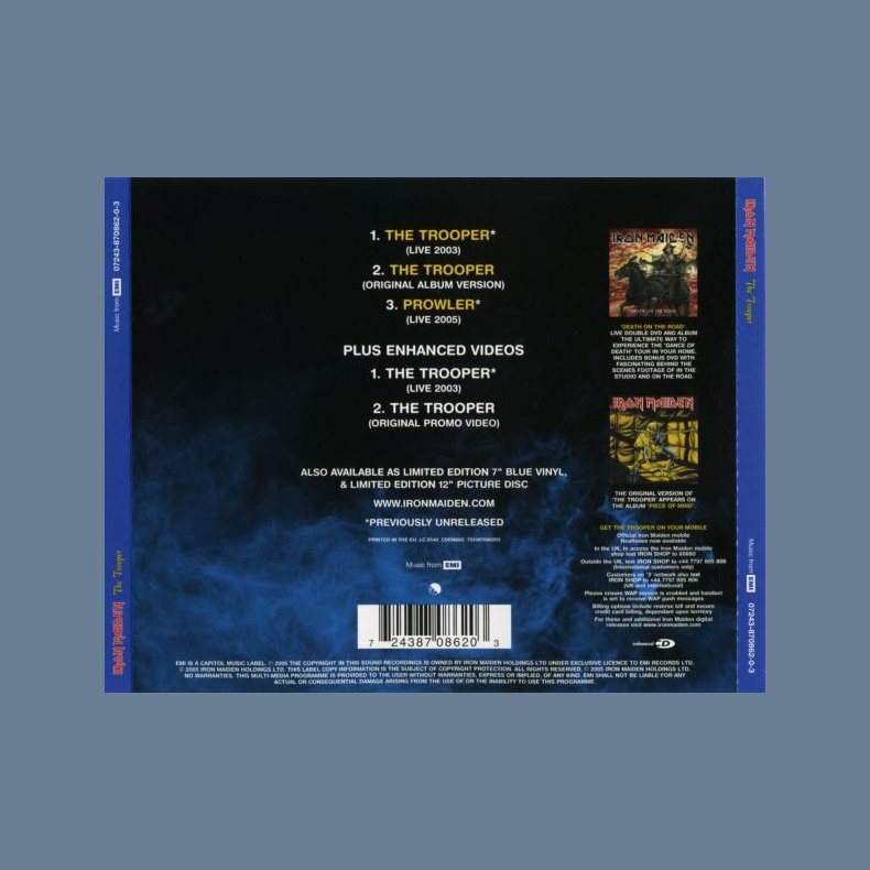 The Trooper - Dutch printed 5-track CD Single