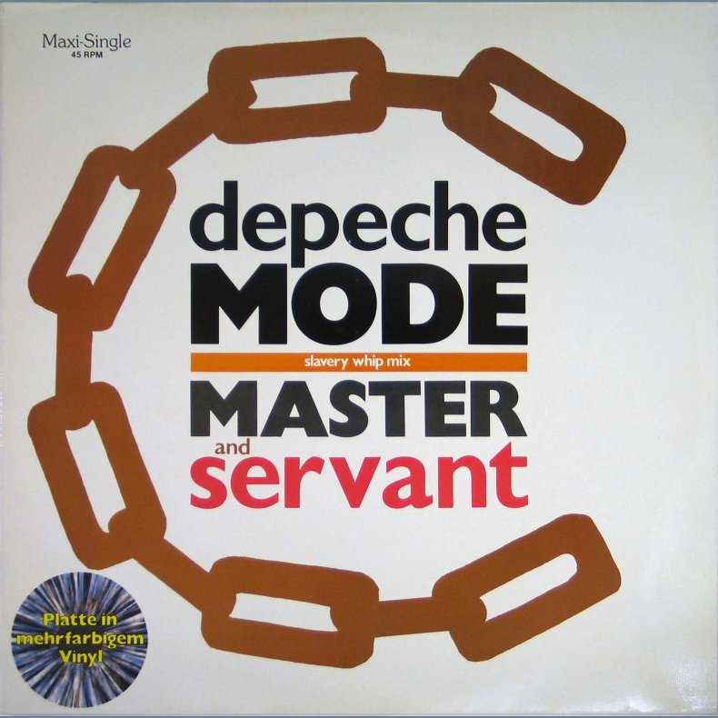 Master And Servant - 1984 German Grey Marbled 12" Vinyl Issue