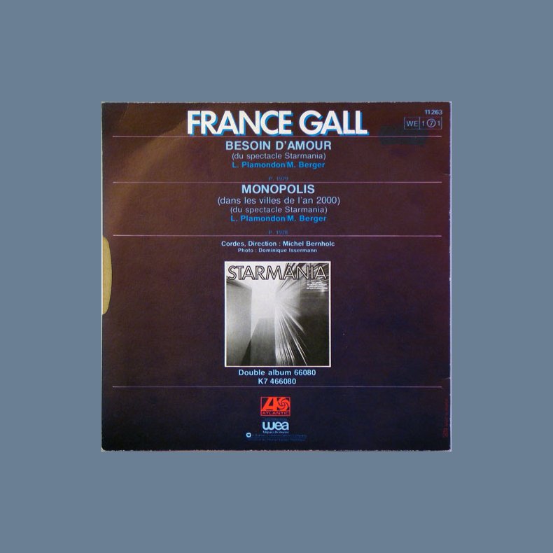 Besoin D'Amour b/w Monopolis (Dans les villes de l'an 2000)