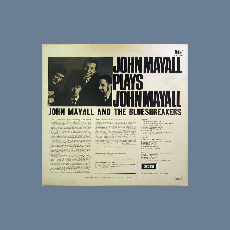 Plays John Mayall - Live At Klooks Kleek