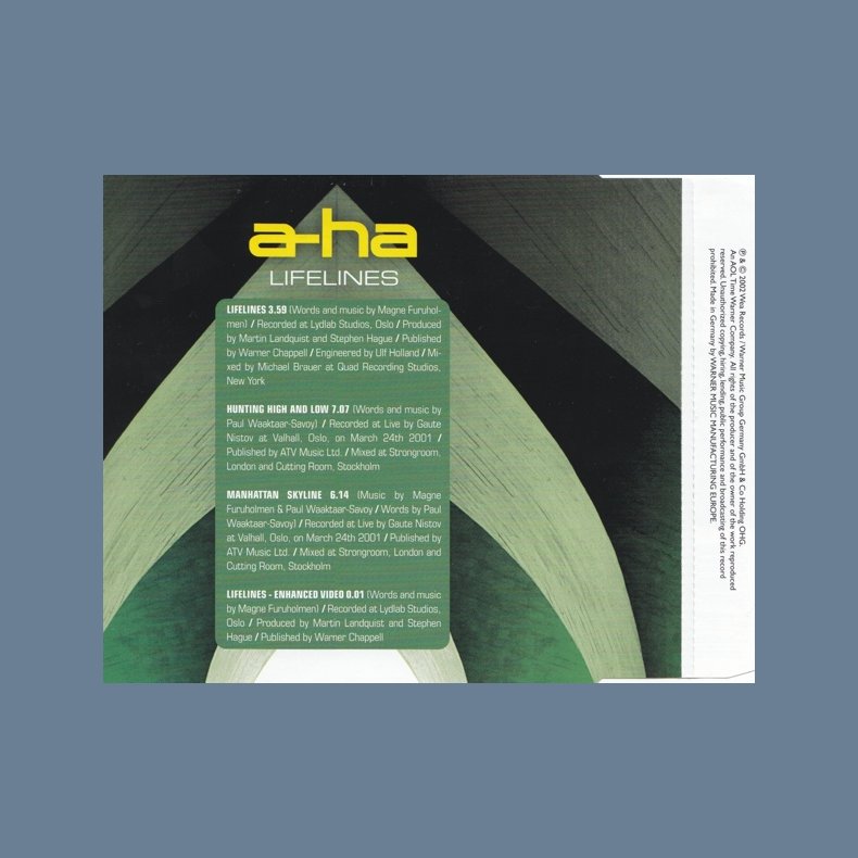 Lifelines - 2002 WEA label 2-track CD Single