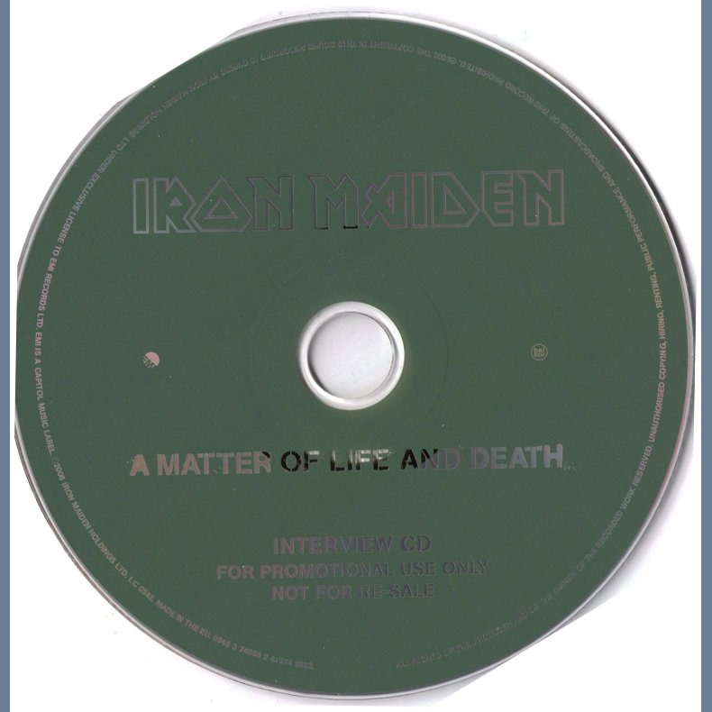 A Matter Of Life And Death - Promotional Issue Only Interview CD