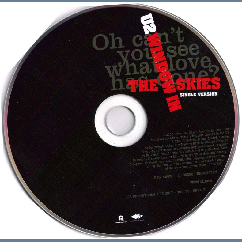 Window In The Skies - 2006 UK Island label 1-track promotional issue CD