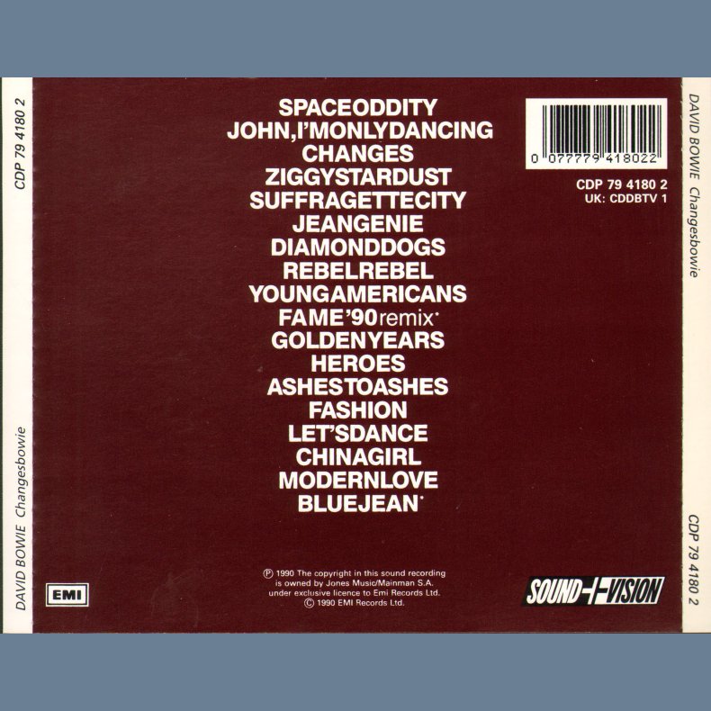 ChangesBowie - 1990 Austrian 'Sound + Vision' Series Issue 