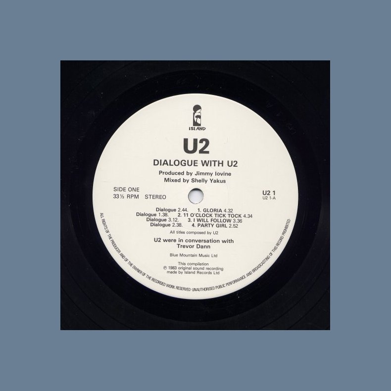 Dialogue With U2 - Original Promotional Only Issue