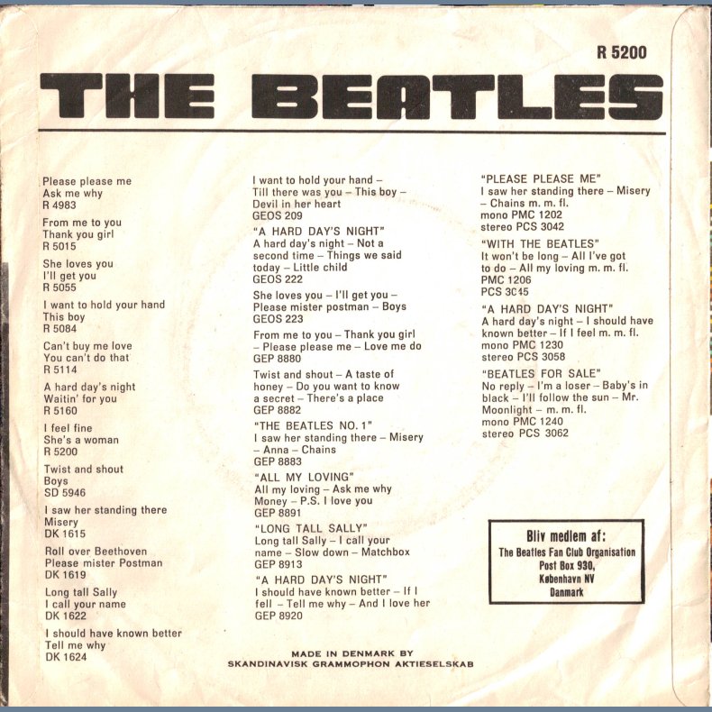 I Feel Fine b/w She's A Woman