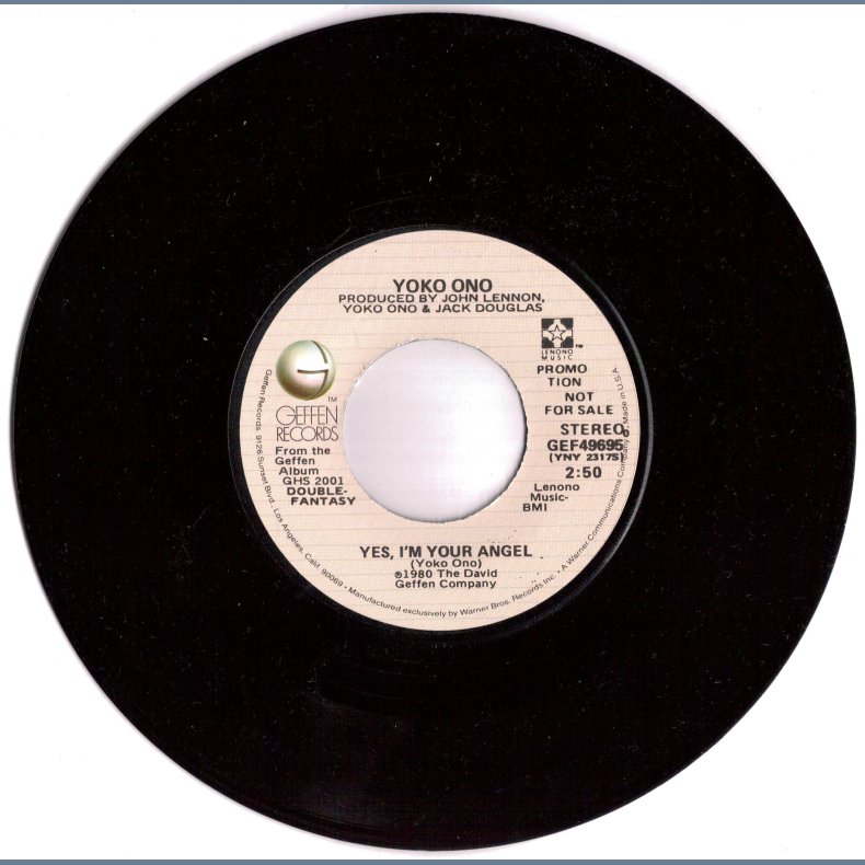 Watching The Wheels b/w Yes, I'm Your Angel