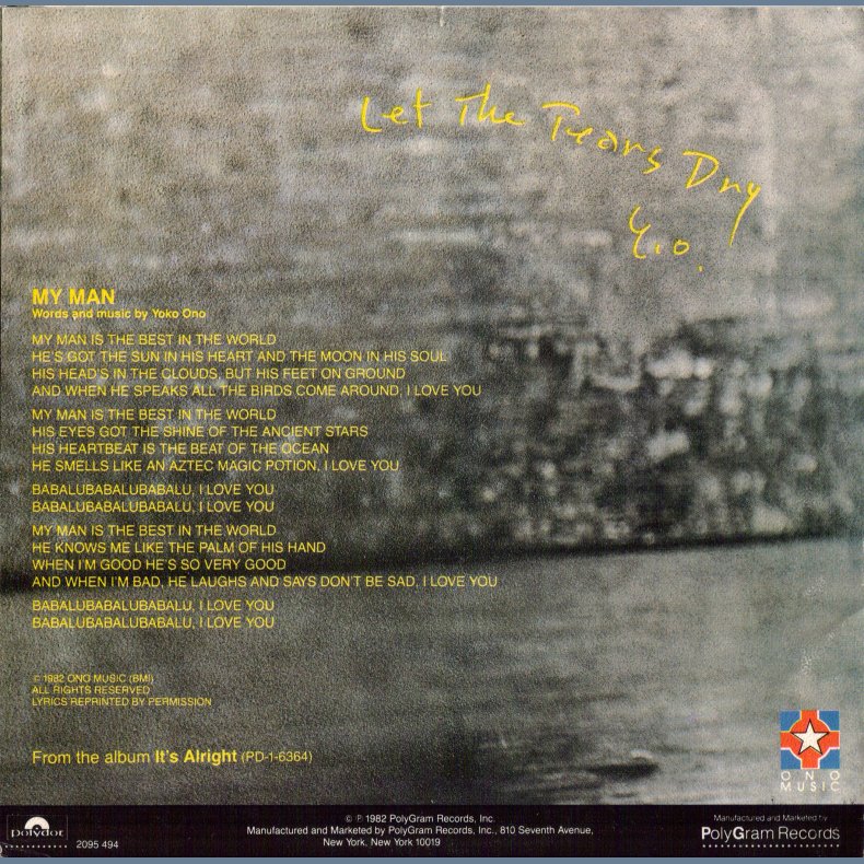 My Man b/w Let The Tears Dry