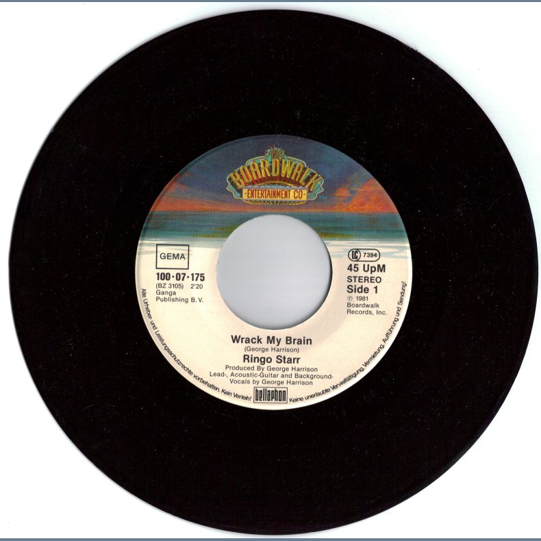 Wrack My Brain b/w Drumming Is My Madness