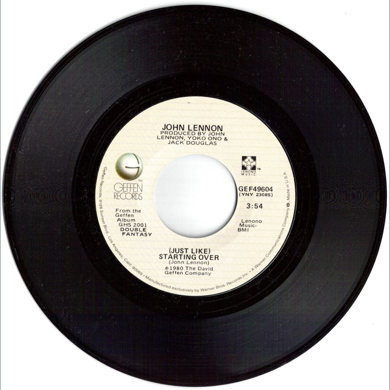 (Just Like) Starting Over b/w Kiss Kiss Kiss