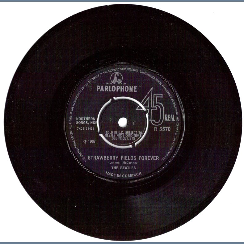 Strawberry Fields Forever b/w Penny Lane - Original 1967 UK Parlophone label2-track 7" single