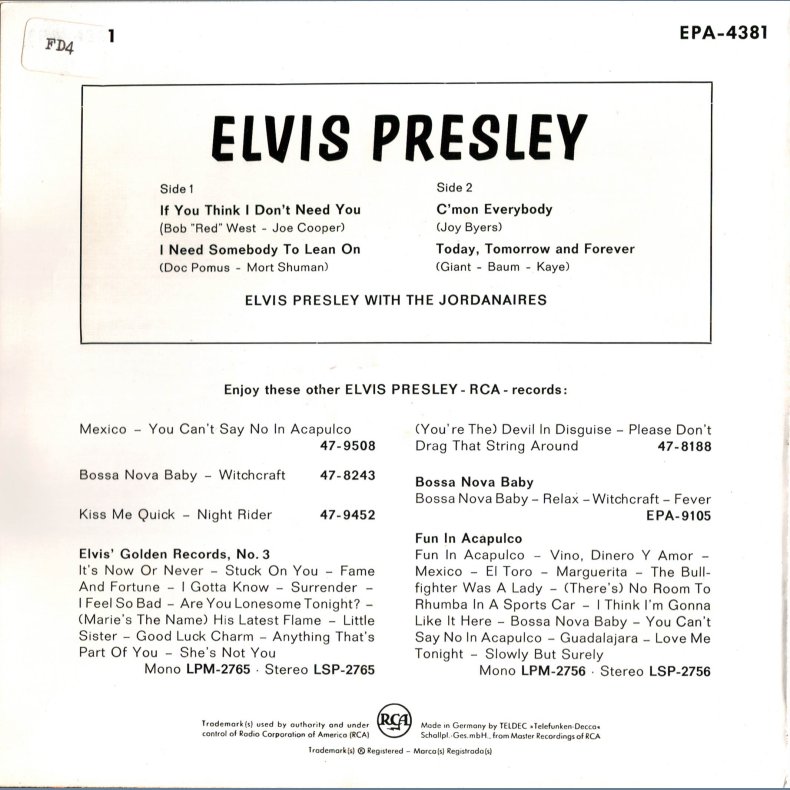 Elvis Presley In "Love In Las Vegas"