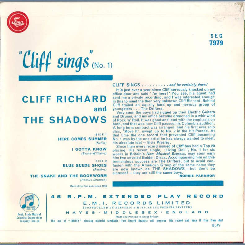 Cliff Sings No. 1