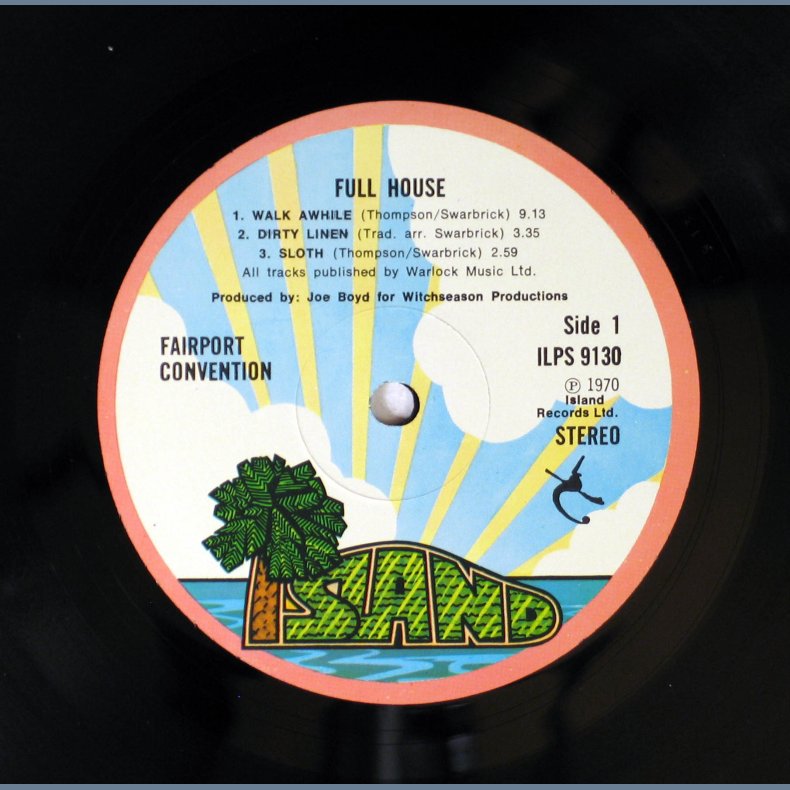 Full House - UK 2nd Issue - Pink Rim Label