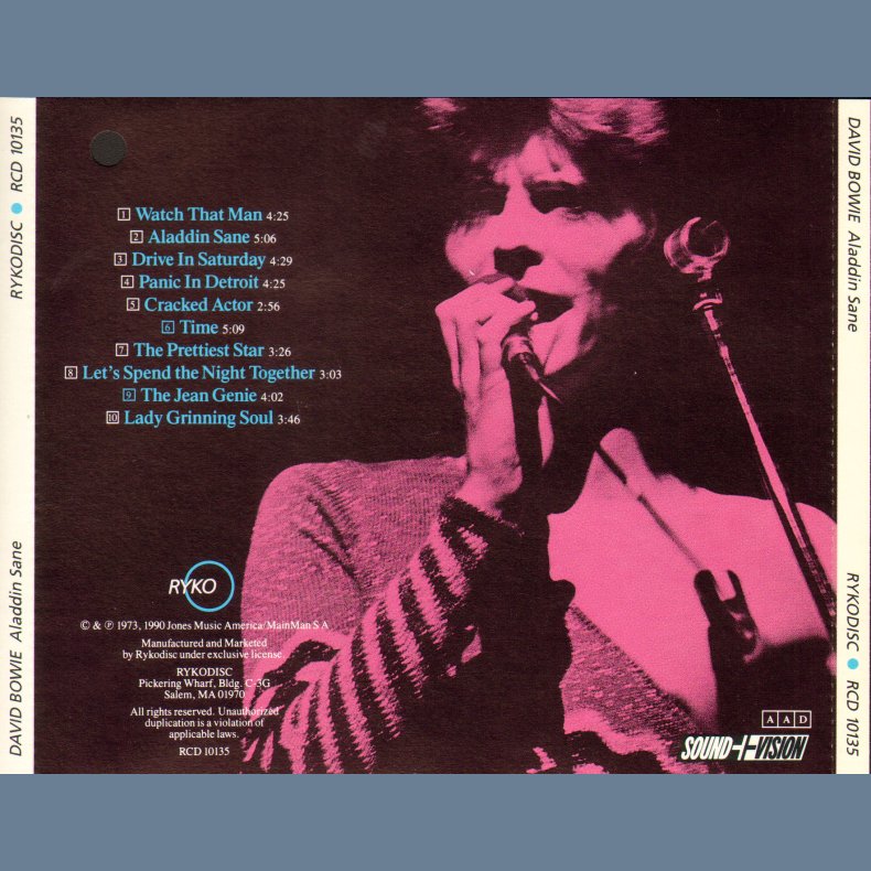 Aladdin Sane - 1990 US 'Sound + Vision' Issue