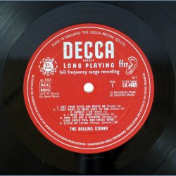The Rolling Stones - UK mid 1960ies 2nd Issue, Red Unboxed 'ffrr ears' Labels
