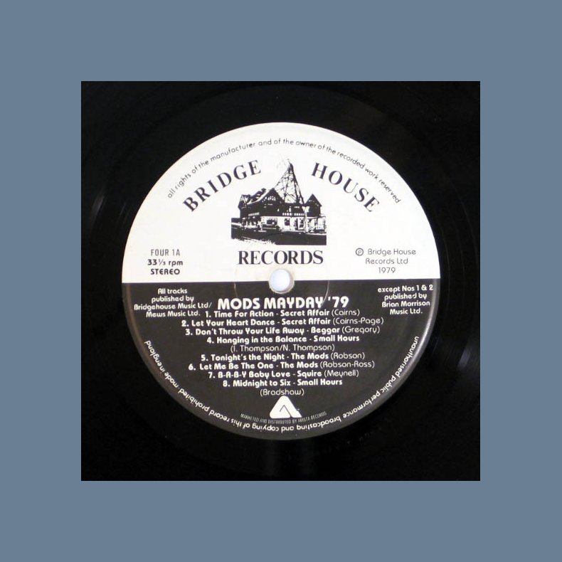 Mods Mayday '79 - Original 1979 UK Bridge House 15-track LP