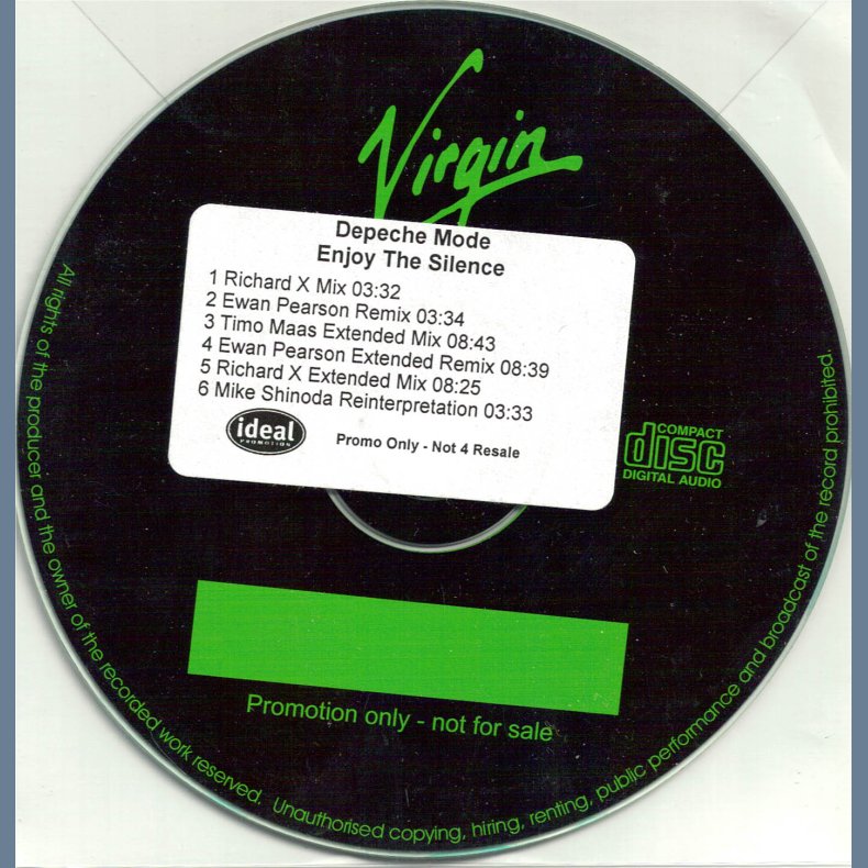 Enjoy The Silence - 2004 Danish Virgin label promotional issue 6-track CD-R Acetate