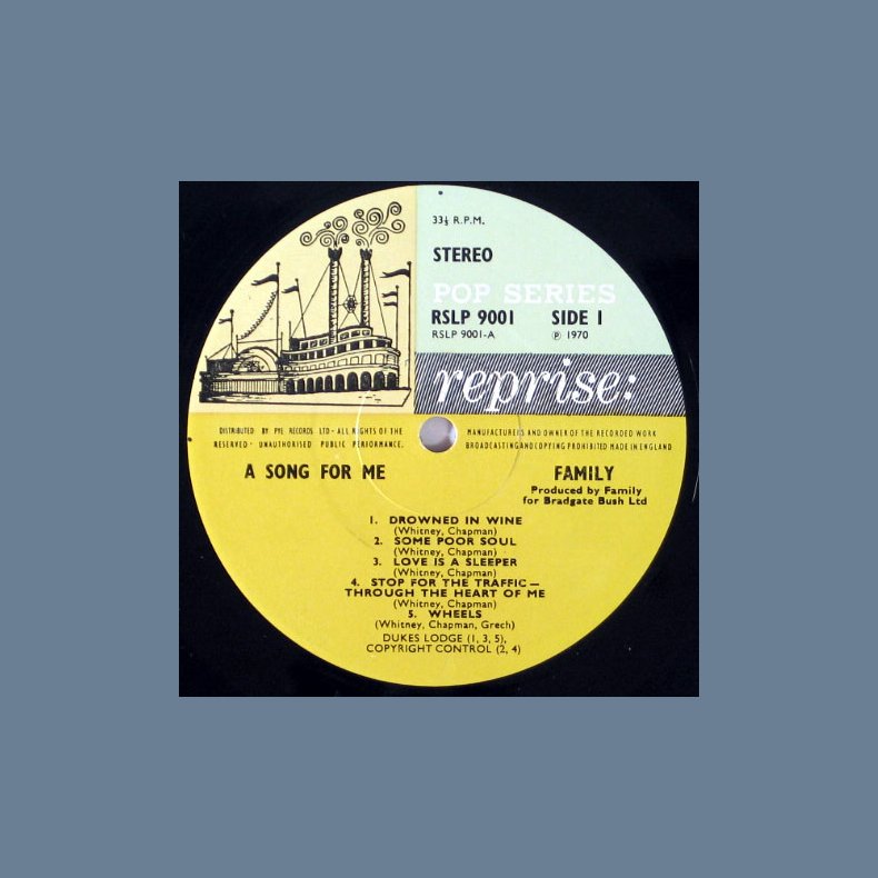 A Song For Me - Original 1970 UK Reprise label 8-track LP