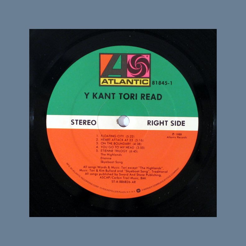 Y Kant Tori Read - Original US Vinyl Promotional Issue