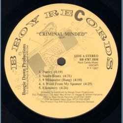 Criminal Minded - Original US Vinyl Issue
