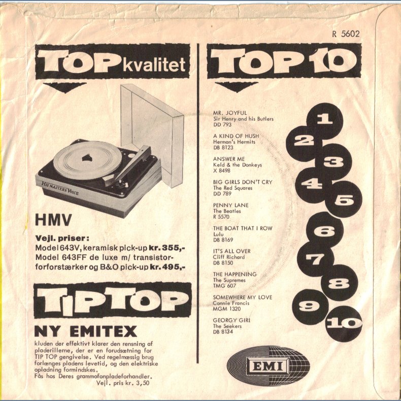 Carrie Anne b/w Signs That Will Never Change