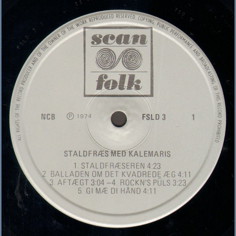 Staldfrs - Original 1974 Norwegian Manufactured Scanfolk label 9-track LP