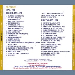 The Music Of Blondie 1975 - 1982