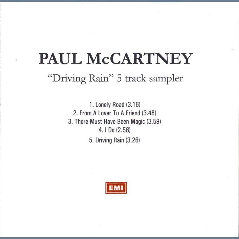 Driving Rain 5 track sampler