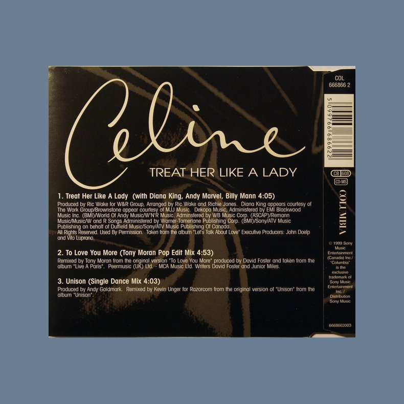 Treat Her Like A Lady - 1999 Austrian printed 3-track CD Single