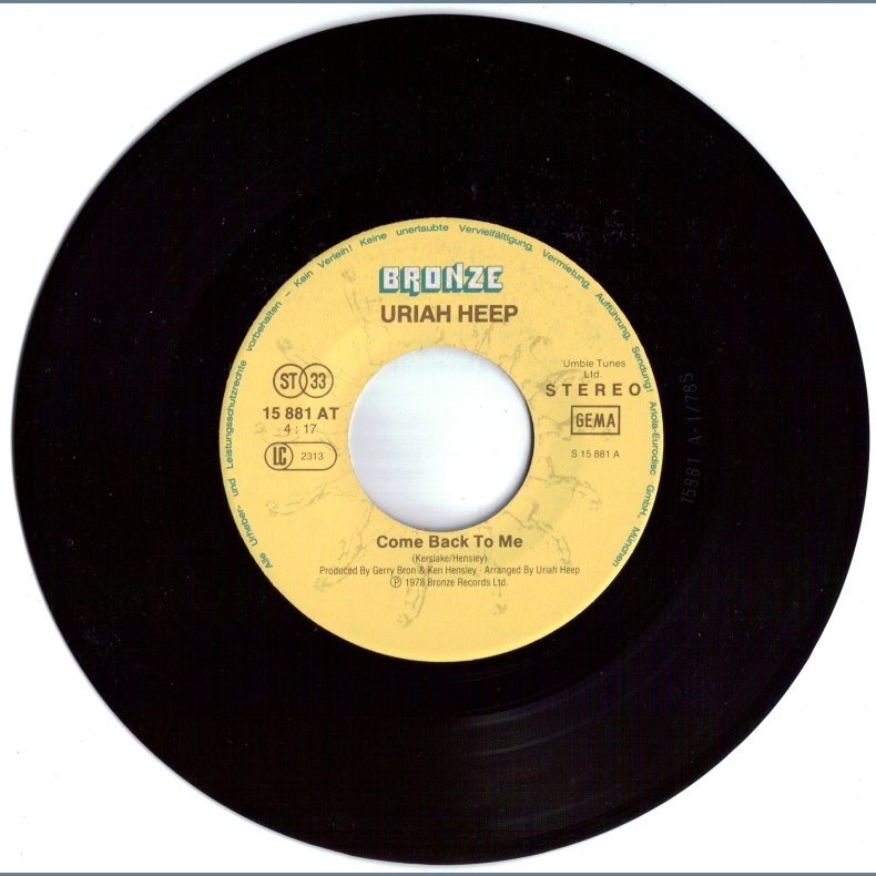 Come Back To Me b/w Cheater