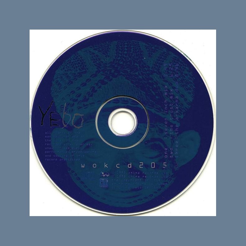 Yebo - 1995 UK China label 3-track CD Single - Jewel case packaging