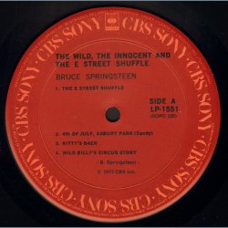 The Wild, The Innocent &amp; The E Street Shuffle - 1973 Philippines Columbia label 7-track LP