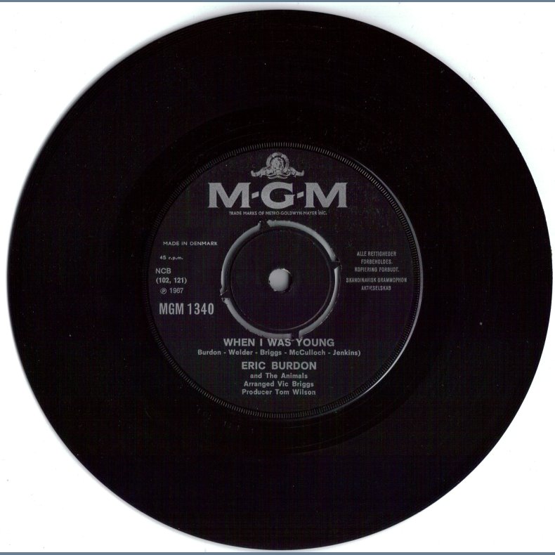 When I Was Young b/w A Girl Named Sandoz