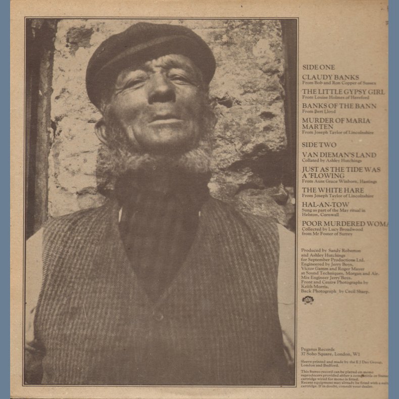 No Roses - Original 1971 UK Pegasus label 9-track LP - A/B-1U matrix endings