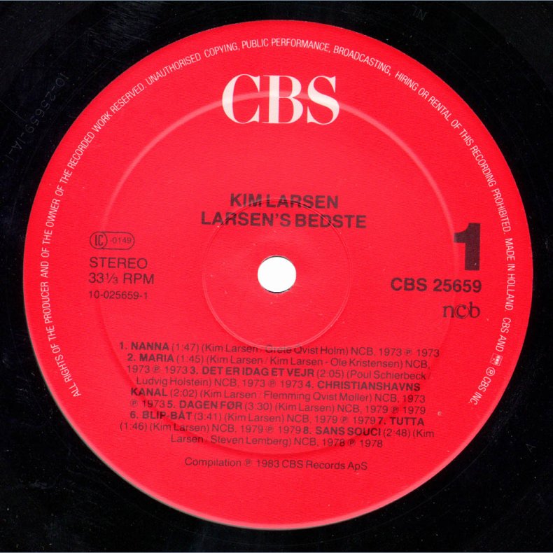 Larsens bedste - All red labels