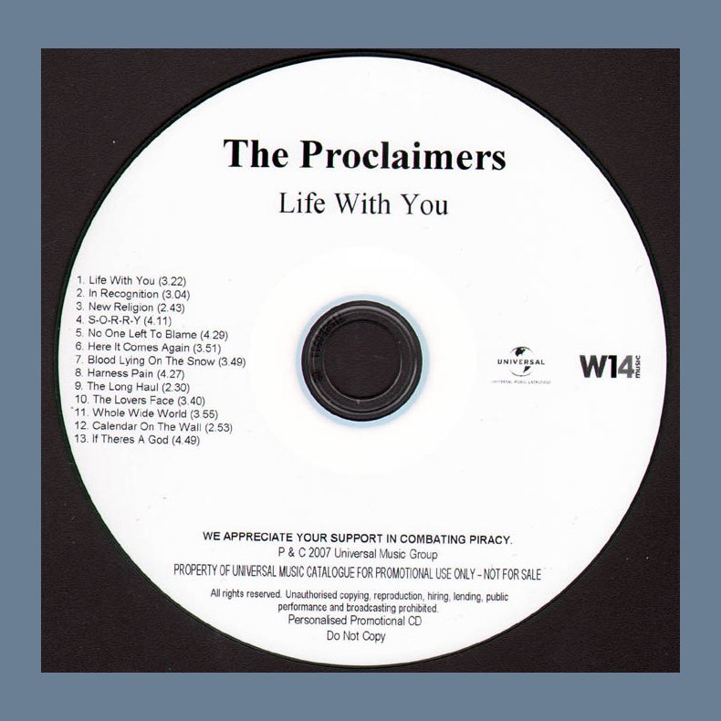 Life With You - 2007 European W14/Universal label Promotional Issue CD &amp; Press Folder