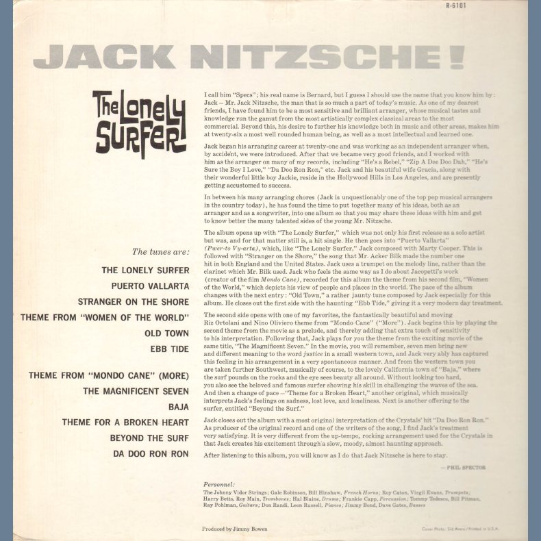 The Lonely Surfer - Original US Mono Pressing