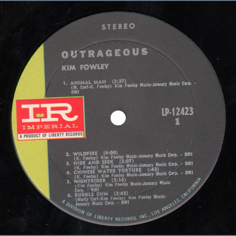 Outrageous - Original US Pressing