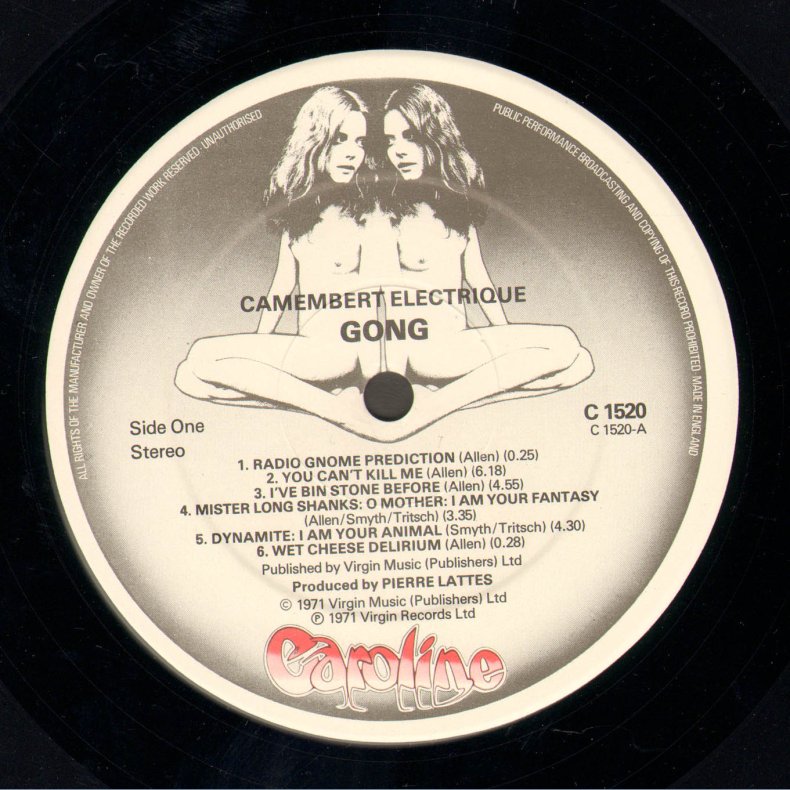 Camembert Electrique - UK Caroline Gemini Labels Issue
