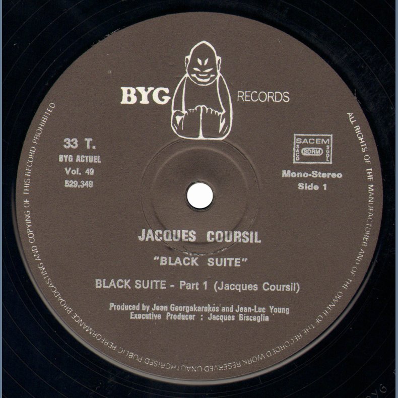 Black Suite - Original 1969 French BYG label 2-track LP