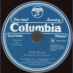 Thunder On The Mountain - 2006 Austrian pressed Columbia label 2-track promotional CD 